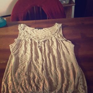 Lace strap tank top